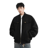 Men Cleanfit Harrington Vintage Varsity Jacket