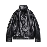 Women Aviator Leather Jacket