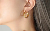 Accessories Women Double U-shaped Titanium Earrings