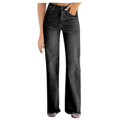Women Loose Straight Leg Denim Pants