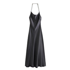 Women Sexy Backless Slip Long Dresses