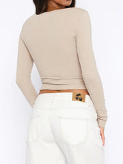 Women Casual Button Down Long Sleeve Top