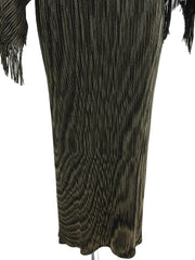 Women Elegant Tassel Shawl Sleeveless Long Dress 2 Piece Set