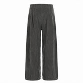 Men Casual Corduroy Wide Leg Pleated Pants