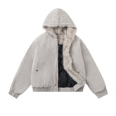 Unisex Cotton Hooded Canvas Jacket