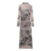 Women Elegant Long Sleeve Casual Dresses