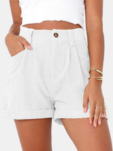 Women Casual High Waist Shorts with Pockets