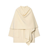 Women Blended Layered Coat Jacket