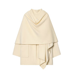 Women Blended Layered Coat Jacket