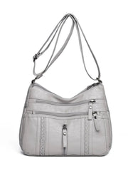 Accessories Women PU Leather Adjustable Strap Shoulder Bag