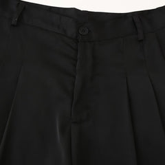 Women Casual Front Pleated Wide Leg Pants