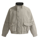Women Harrington Long Sleeve Splice Jacket