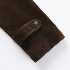 Mens Corduroy Loose Fit Long Sleeve Overshirt