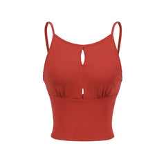 Women Cotton Knit Hollow Vest Tops
