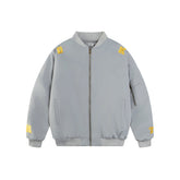Unisex Embroidered Letter Varsity Jacket