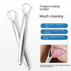 Tongue Cleaner Stainless Steel Tongue Scraper Oral Hygiene Tool for Fresh Breath