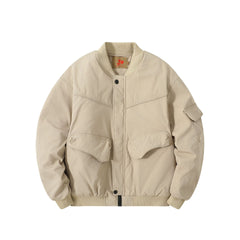 Men Winter Casual Baseball Bomber Jacket