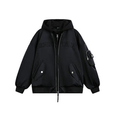 Men Trucker Double Sided Cargo Pocketed Jacket