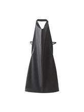 Woman Sexy Backless Leather Mini Dress