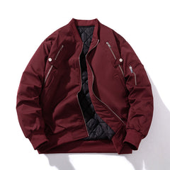 Unisex Casual Pilot Bomber Padded Jackets