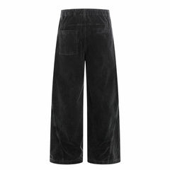 Men Corduroy Wide Leg Pants