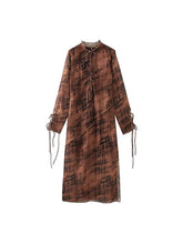 Women Vintage Print Boho Long Dresses