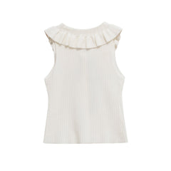 Women Casual Bow Tie Lace Collar Tops