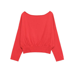 Women Casual Soft Long Sleeved Knitted Sweaters