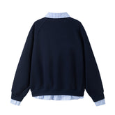 Unisex Casual Loose Fit Cotton Collar Cardigans