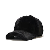 Accessories Women Warm Rabbit Fur Thick Plush Caps