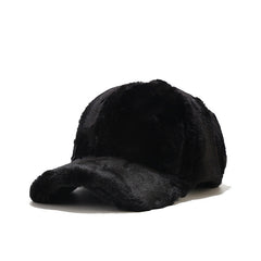 Accessories Women Warm Rabbit Fur Thick Plush Caps