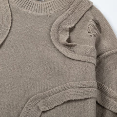Women Knitted Long Sleeve Sweater