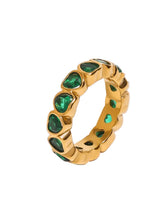 Women 18K Gold-Plated Inlaid Zircon Rings