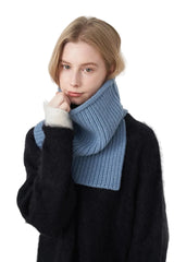 Accessories Women Slit Pullover Knit Scarf