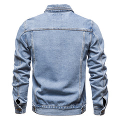 Men's Denim Jacket Style Oversized Front Coat