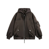 Men Trucker Double Sided Cargo Pocketed Jacket