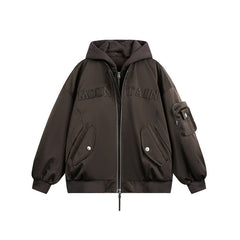 Men Trucker Double Sided Cargo Pocketed Jacket