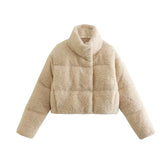 Women Casual Versatile Fleece Cotton Jacket
