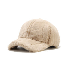 Accessories Women Warm Rabbit Fur Thick Plush Caps