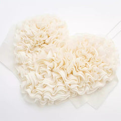 Women Casual Heart-Shaped Fluffy Short Tops