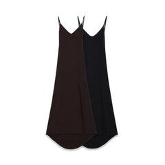 Women Casual Crepe Sleeveless Long Dress