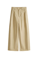 Women Casual Mid Waist Loose Wide Leg Pants