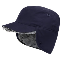 Unisex Waterproof Winter Brimmed Plush Earflap Cap