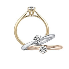 Woman Accessories Classic 0.5ct Round Zirconia Rings