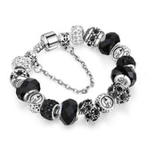 Women 12 Constellation Crystal Charm Bracelets