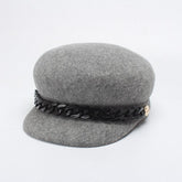 Women 100% Wool Winter Warm Newsboy Hat