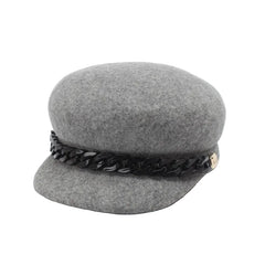 Women 100% Wool Winter Warm Newsboy Hat