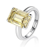 Sterling Silver 925 Gemstone Diamond Ring