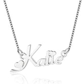 Sterling Silver 925 Russian Link Personalized Pendant Necklace