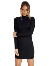 Women Casual Long Sleeved Knit Stretch Dress